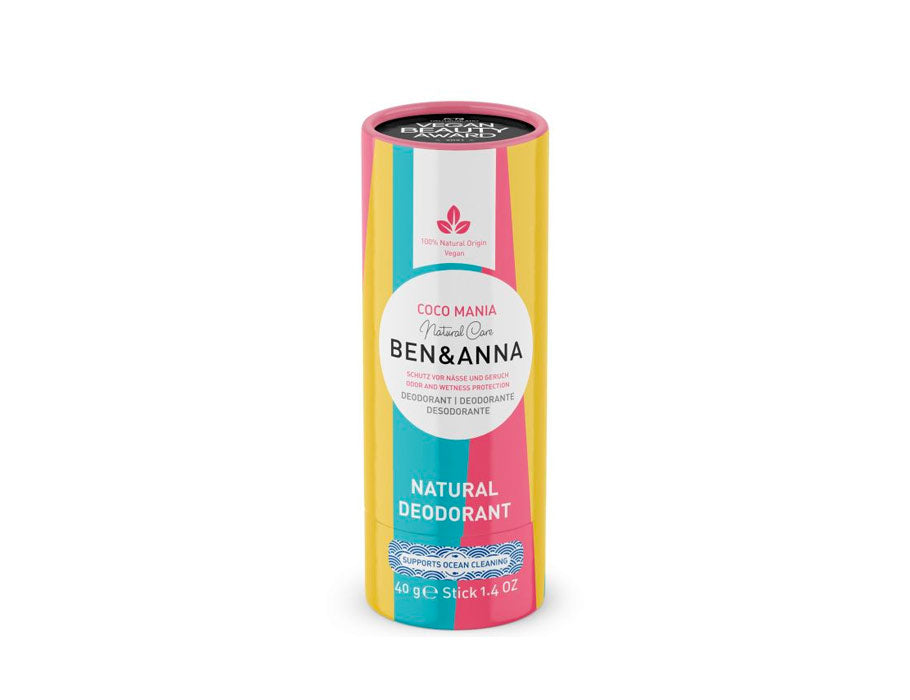 Ben Anna deodorant i papirtube - coco mania - 40 gram