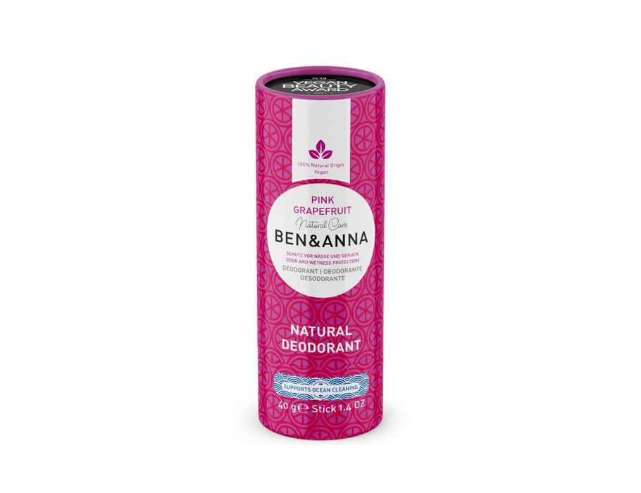 Ben Anna deodorant i papirtube - pink grapefrugt - 40 gram