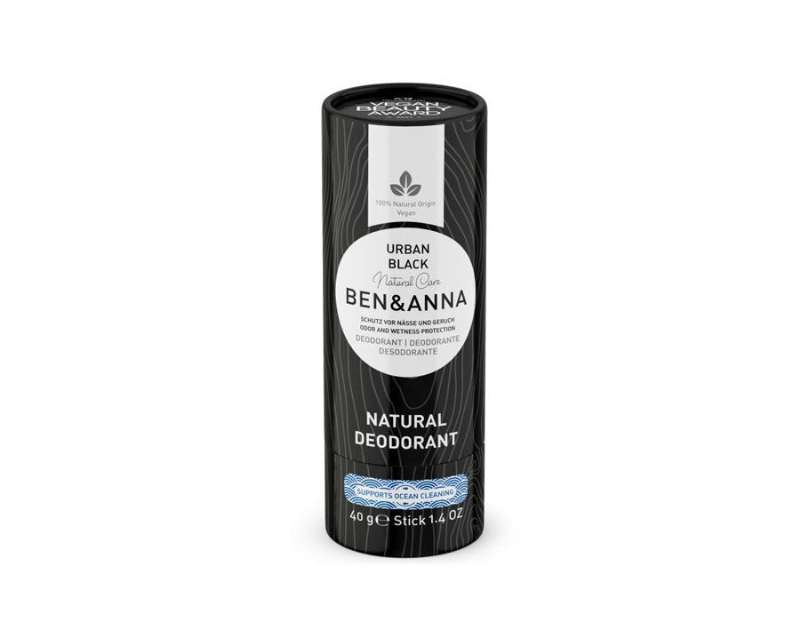 Ben Anna deodorant i papirtube - urban sort - 40 gram