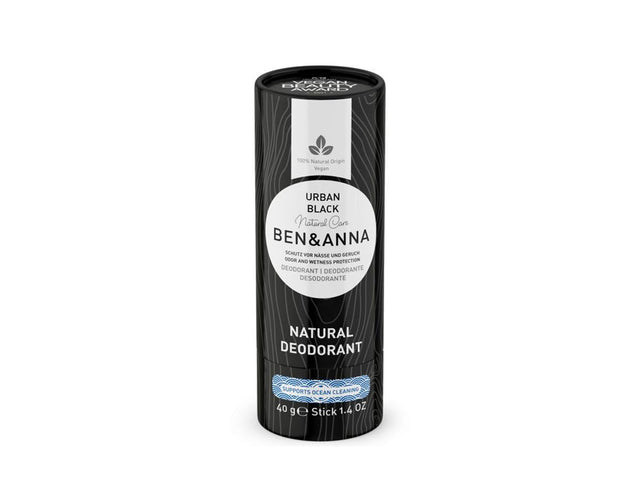 Ben Anna deodorant i papirtube - urban sort - 40 gram