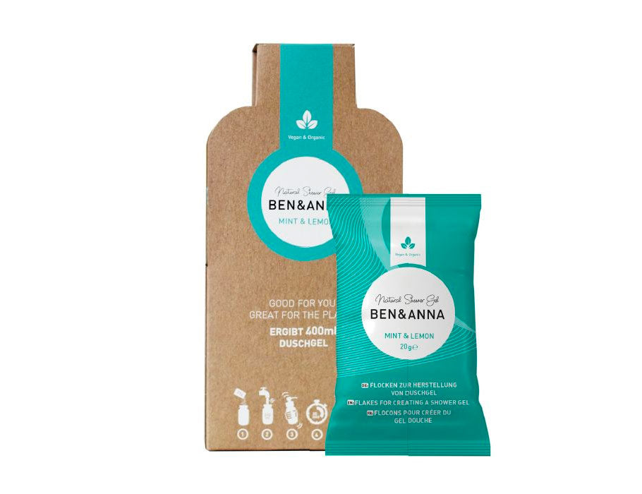 Ben Anna shower gel - flager - mynte citron - 2x20gr.