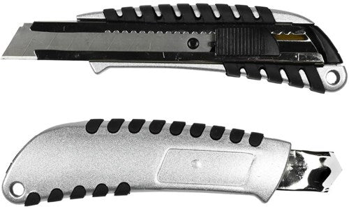 Enzo Benson snap-off kniv 18mm aluminium sort - 6410820
