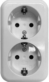 Enzo benson opbouw stopcontact ra dubbel wit - 4650082