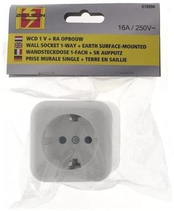 Enzo benson opbouw stopcontact ra wit - 4650080