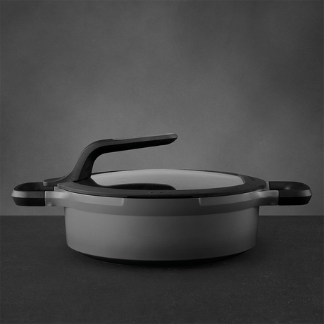 Berghoff gem sauteerpan 2 handvaten met deksel stay cool grijs ø24cm