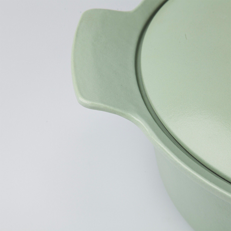 Berghoff ron kookpot met deksel gietijzer groen ø24cm
