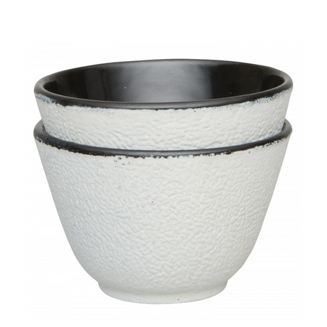 Berghoff theemok gietijzer wit 100ml 2 stuks