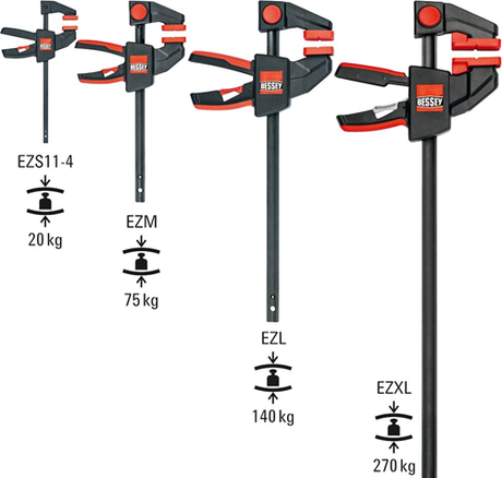 Bessey enhåndsklemme 150 80 - ezl158