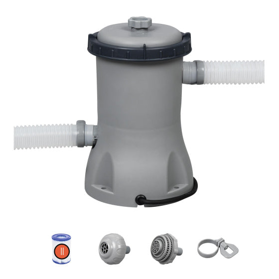 Bestway Cartride Filter Pump 2.0 m³ U 12V Grå
