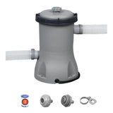 Bestway Cartride Filter Pump 2.0 m³ U 12V Grå