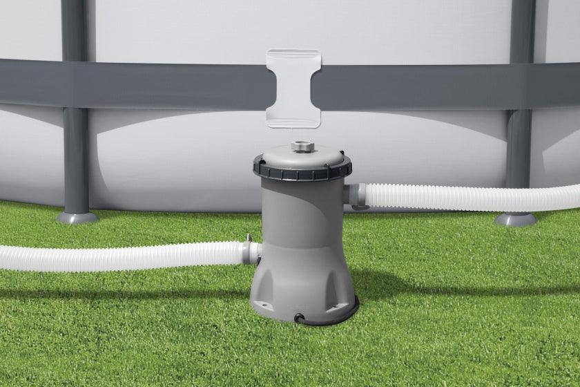 Bestway Cartride Filter Pump 2.0 m³ U 12V Grå