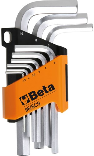 Beta værktøjer unbrakonøglesæt 96 sc9 stål 000960374 9 stk