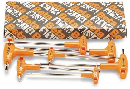 Stift Keys sæt beta 5-delt Allen lige med håndtag