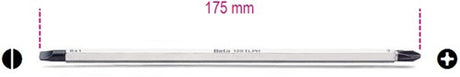 Beta omkeerbare schroevendraaier klingen voor sleuf en phillips(r) kruiskop schroeven 1281lph 2 - 012810322