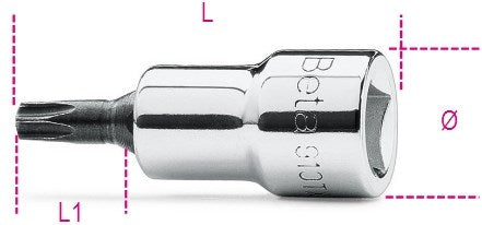 Beta schroevendraaierdoppen voor torx® schroeven 910tx 40 - 009100524