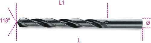 Beta Metal Spiral Drill HSS 8,5 mm