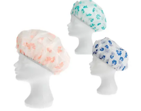 Sjove badehætte blomster assorteret
