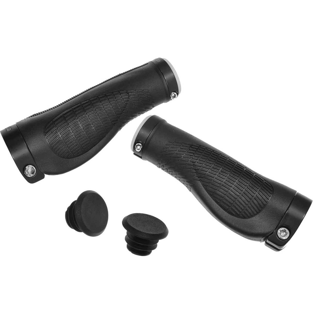 Trivio - cykelhåndtag gummi ergonomisk lock-on sort