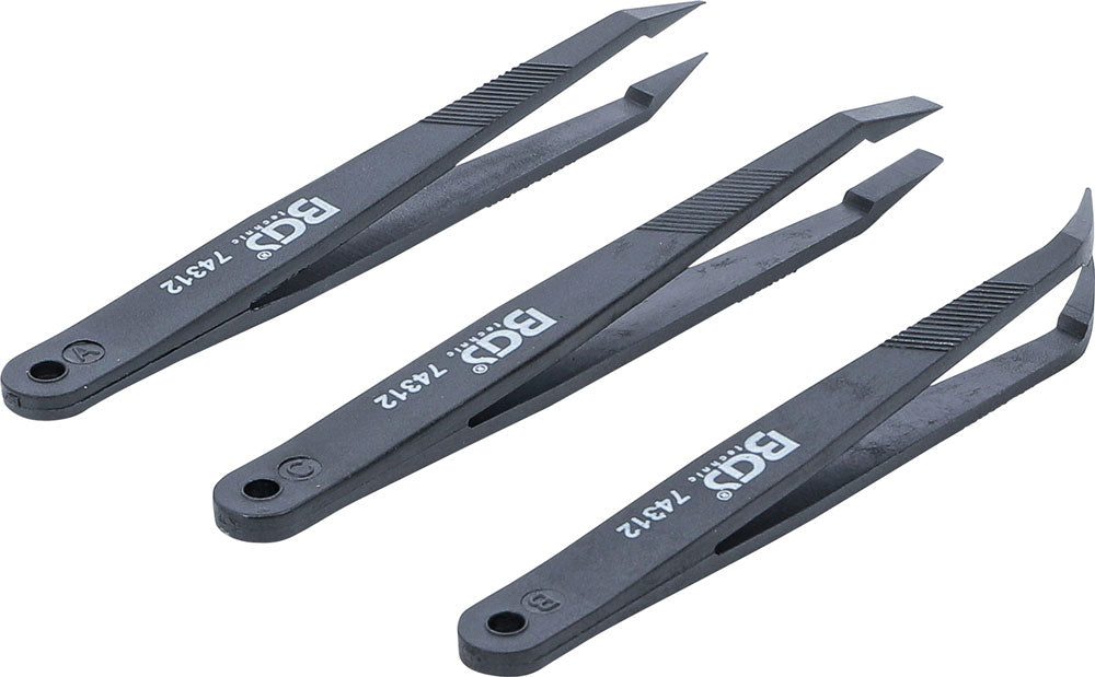 Bgs technic plastpincetsæt 3 stk
