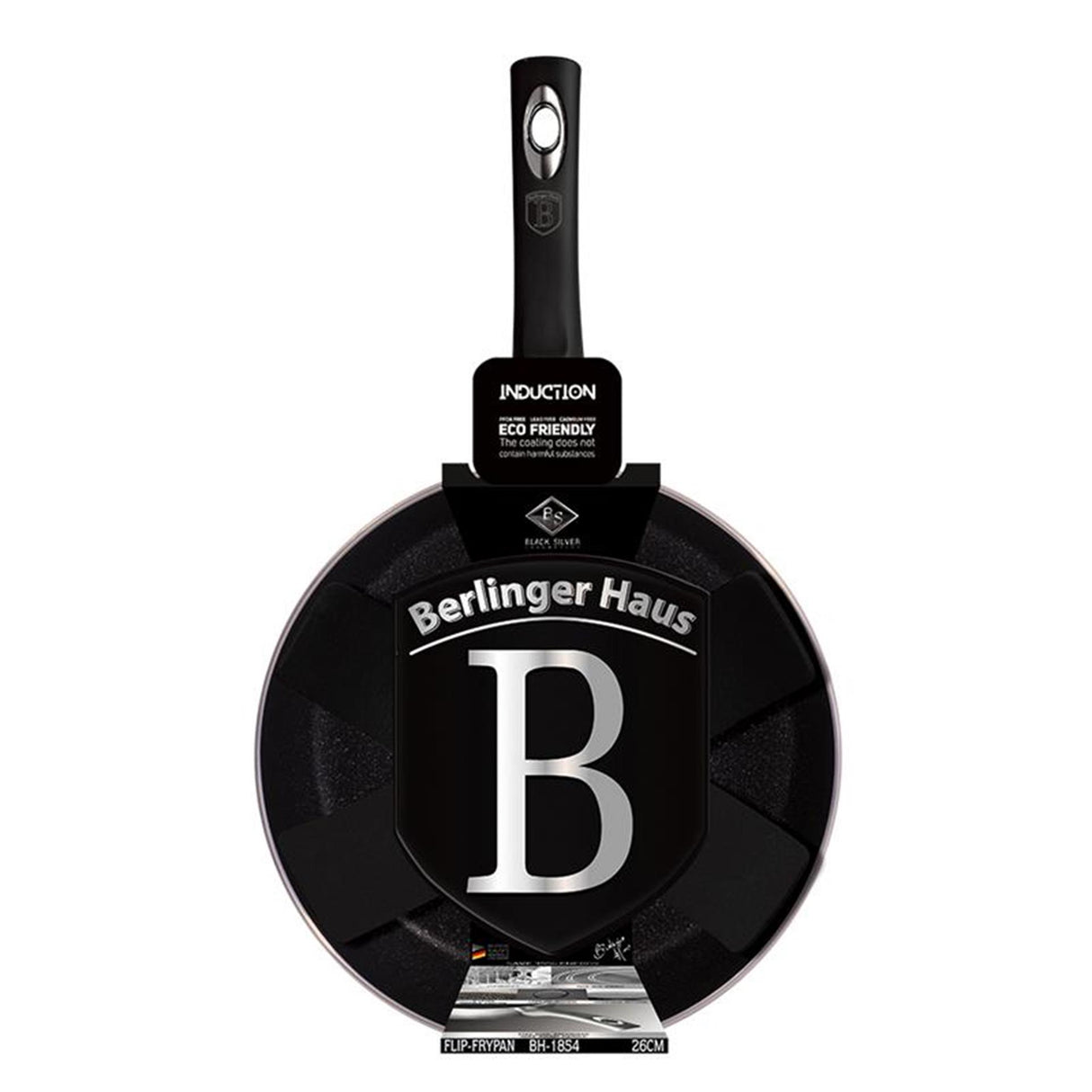 Berlingerhaus flip stegepande 26cm sort