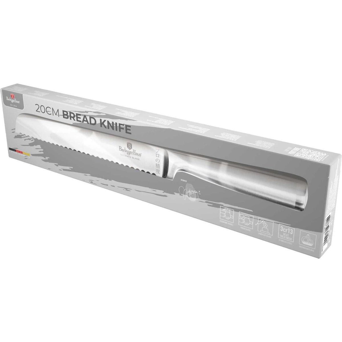 Berlingerhaus brødkniv rustfrit stål 20cm
