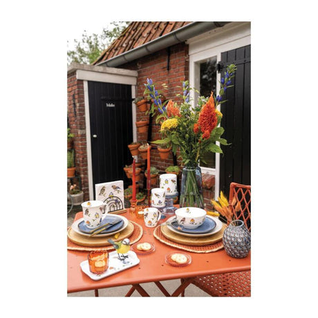 Ambiente glas fugleart hvid