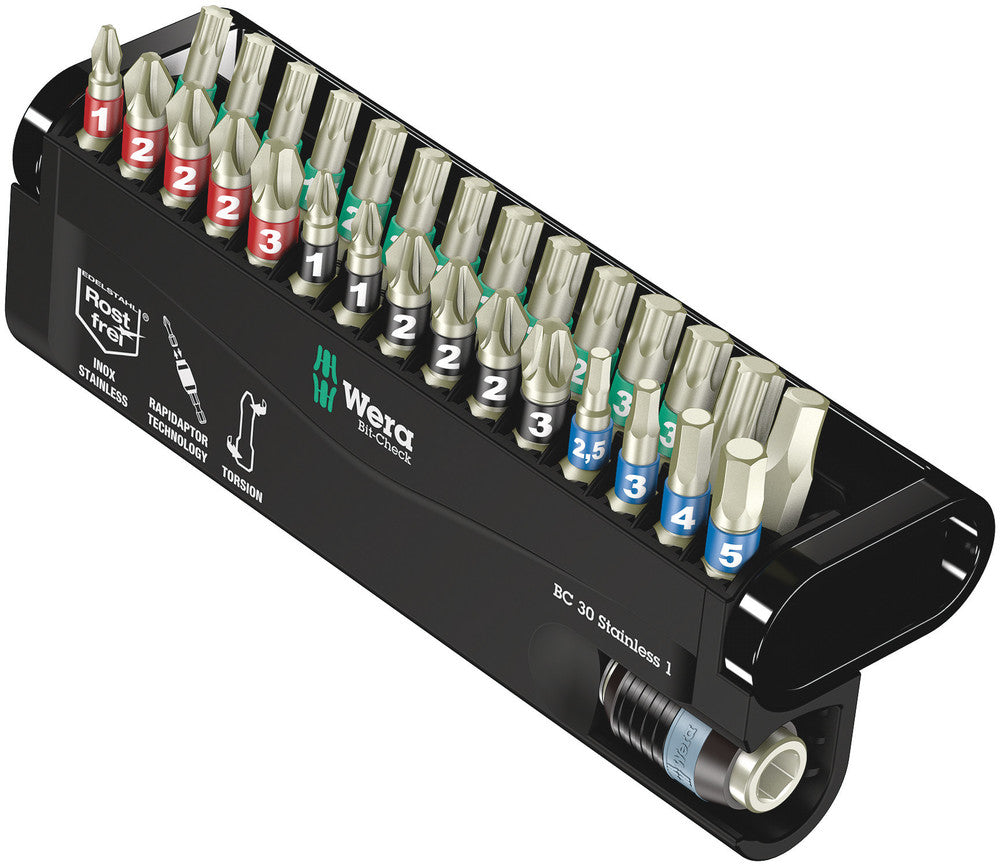 Wera bit-check 30 rustfri 1, 30-stykker - 1 styk(er) - 05071109001