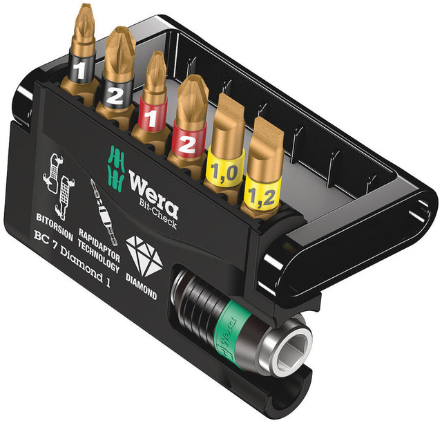 Wera bit-check 7 diamant 1, 7-delt - 1 stykke(r) - 05057416001
