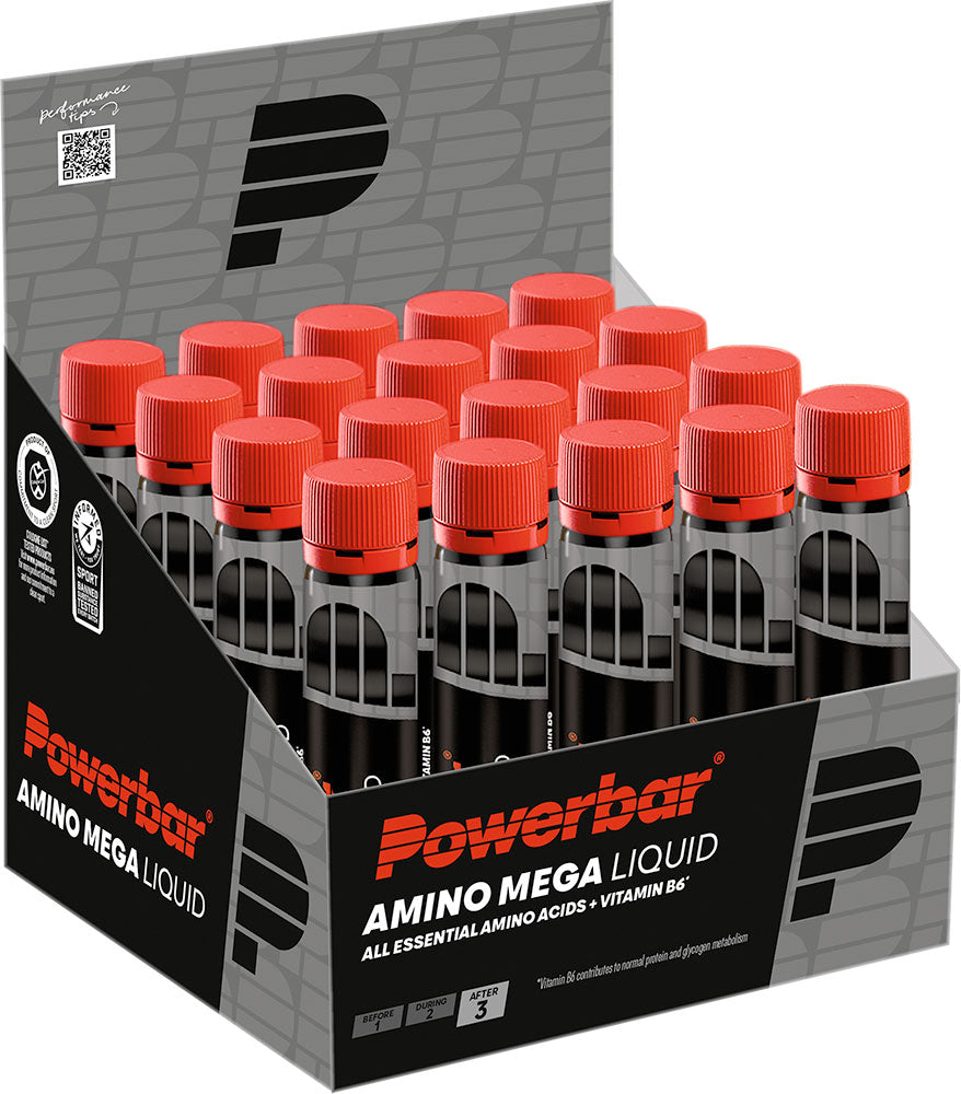 Powerbar black line amino mega flydende ampul 20x25ml