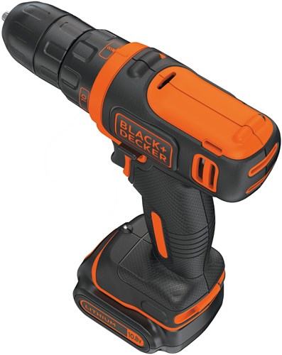 Black+decker bdcdd12 10.8v 1.5ah boremaskine | 1x 10,8v 1,5ah batteri + 200 ma oplader - bdcdd12-qw