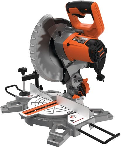 Black+decker bes702 1500w 216mm afkort- en verstekzaag | 1x zaagblad 24 hardmetalen tanden | stofzak - bes702-qs