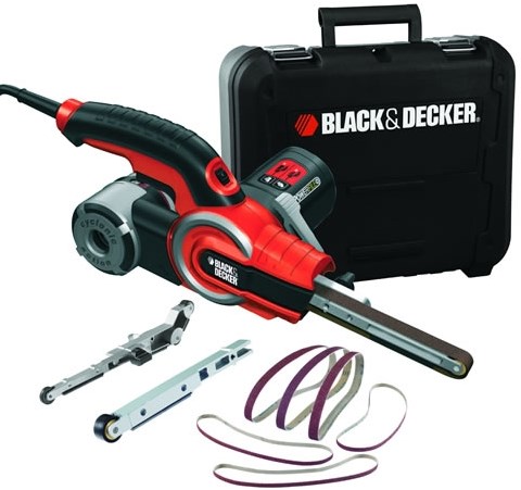 Black+decker powerfile båndsliber + 12 tilbehør - ka902ek-qs