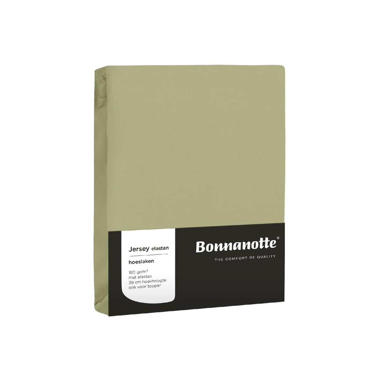 Bonnanotte pasform jersey elastan olivengrøn 90x20cm