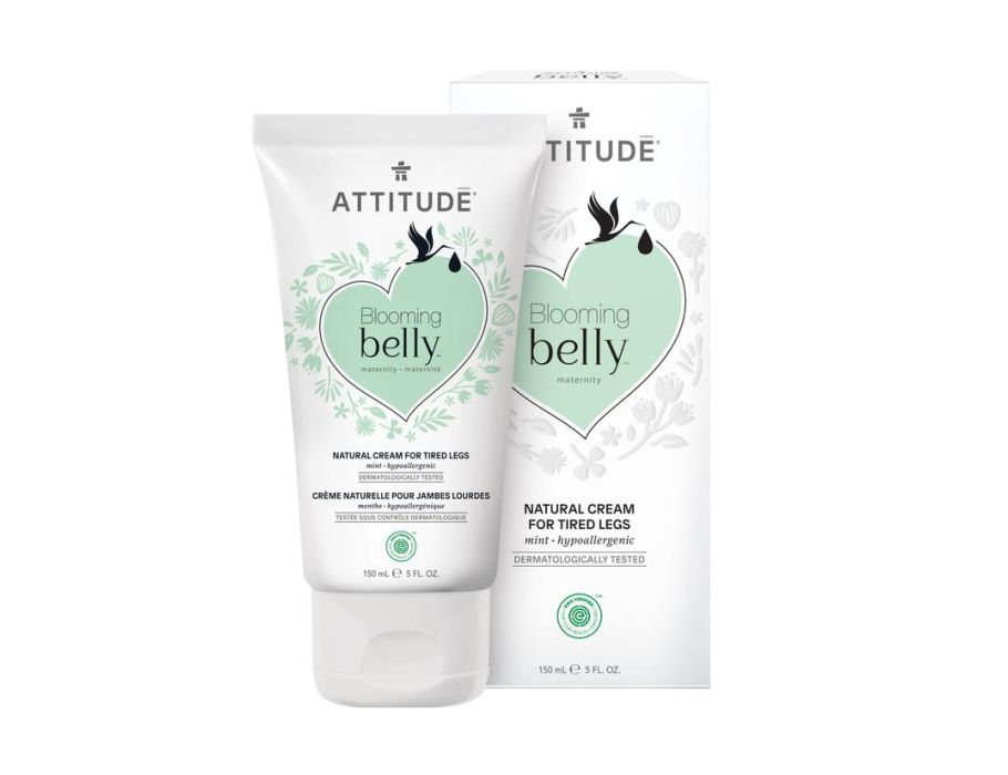Attitude blomstrende mave - fodcreme til trætte ben - mynte - 150 ml