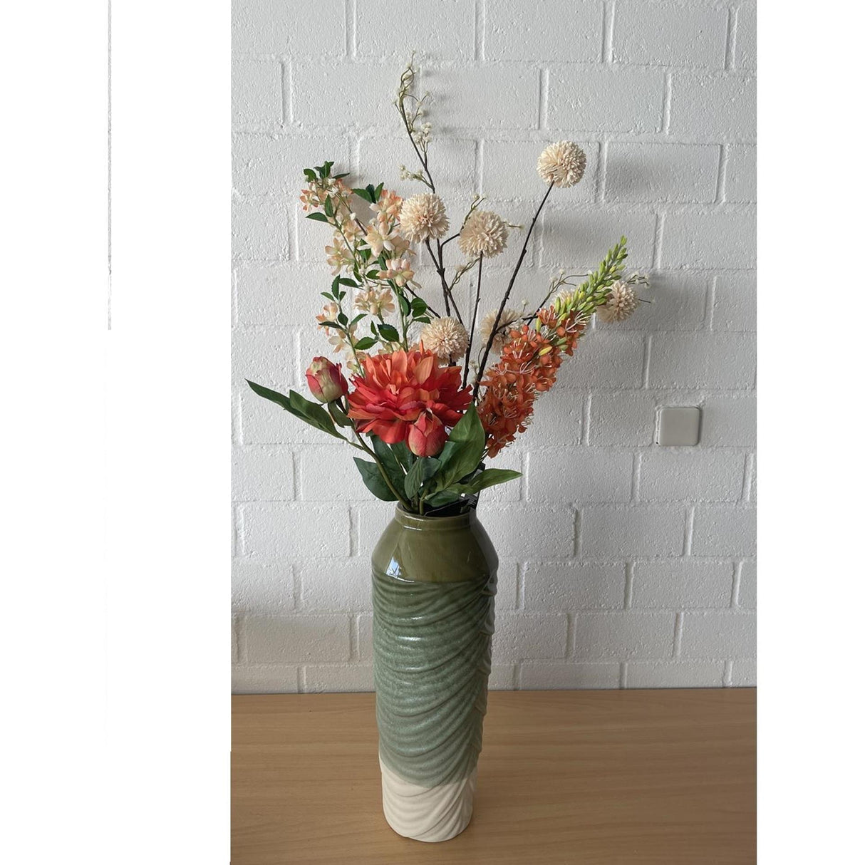 Roberts kollektion kunstige blomster blomst spray 101cm fersken