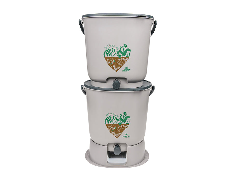 Emiton Bokashi Kitchen Bucket - Essential Gray - Komplet sæt