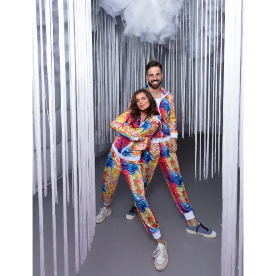 Boland Disco Babe Tracksuit Ladies Multicolor Størrelse L
