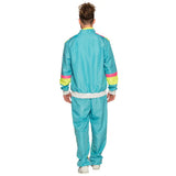 Boland Retro Tracksuit Mænds polyesterblå størrelse S