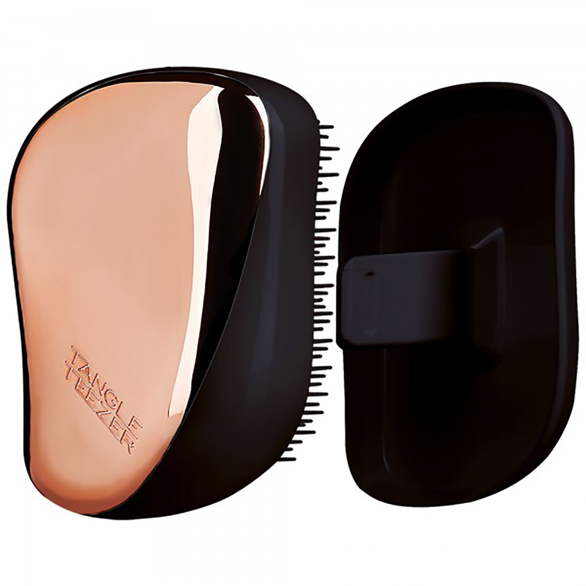Tangle teezer kompakt hårbørste rosa guld sort