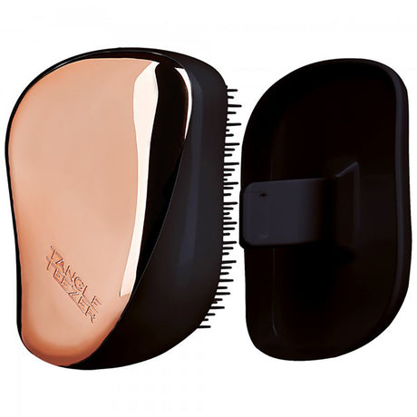 Tangle teezer kompakt hårbørste rosa guld sort