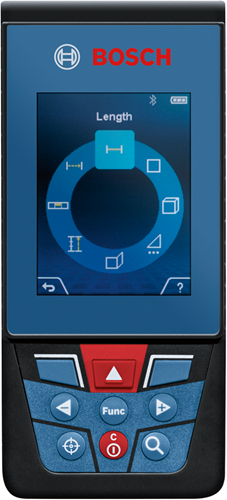 Bosch blå glm 100-25 c | professionel laser afstandsmåler | 3 x 1,5v LR6 batteri (aa) | ip54 - 0601072y00
