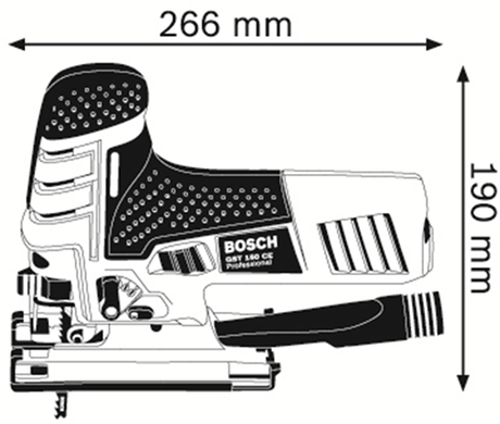 Bosch blauw gst 150 ce decoupeerzaag | 780w - 0601512000