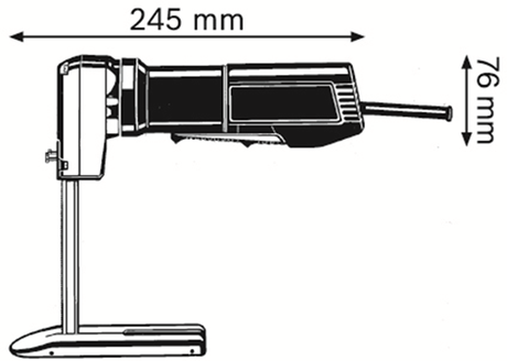 Bosch professionel - skumgummisavmaskine gsg 300 (høvl, bundplade monteret, savklinger medfølger ikke)