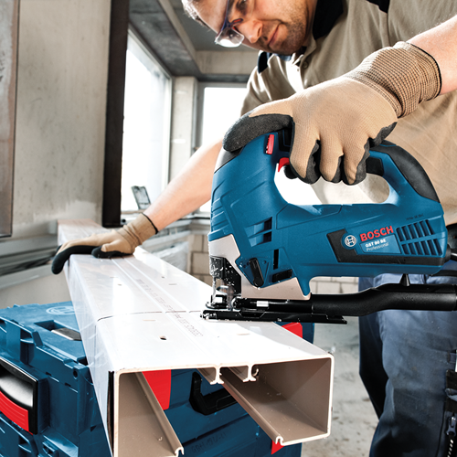 Bosch stiksav gst 90 be (1 x savklinge, udsugningssæt, splintfri plade, unbrakonøgle sw 5)
