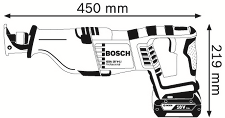 Bosch blå gsa 18 v-li batteri frem- og tilbagegående sav | 5.0ah li-ion | i l-boxx - 060164j00b