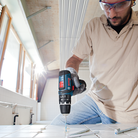 Bosch blå gsr 12v-15 batteridrevet skruetrækker | uden batterier og oplader | i l-boxx - 060186810d