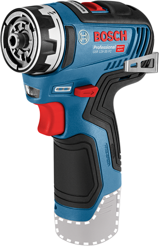Bosch blå GSR 12V-35 FC batteridrevet skruetrækker + tilbehør | uden batterier og oplader | i l-boxx - 06019h3003