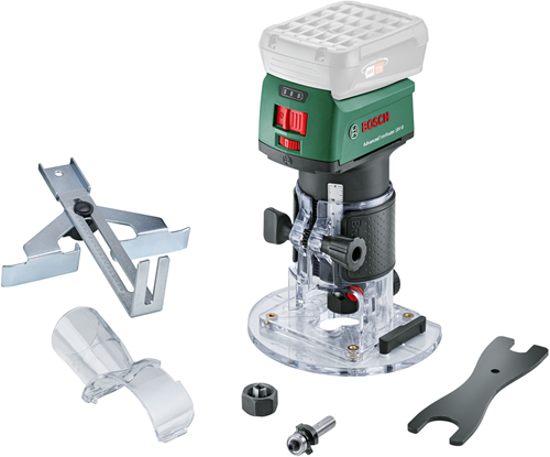 Bosch grøn batteridrevet fræser | avanceret rimrouter | 18v-8 | uden batterier og oplader - 06039d5000