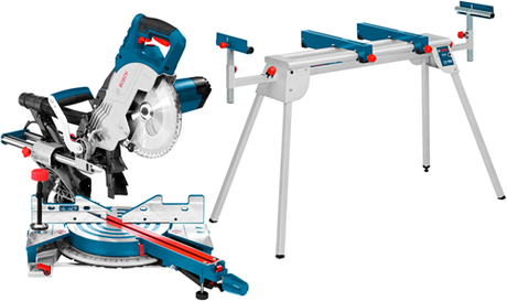 Bosch blå gcm 8 sjl krydssav | 216mm 1600w | + chassis gta 2600 - 0615990fv8
