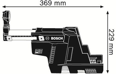 Bosch tilbehør gde 18v-16 (solo) støvudsugning til gbh 18v-26 - 1600a0051m